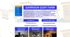 Desktop Screenshot of garrisongoatfarm.com