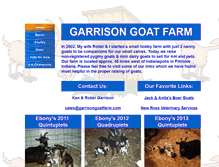 Tablet Screenshot of garrisongoatfarm.com